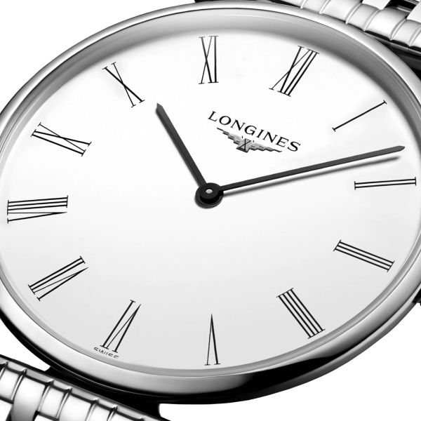 Montre Longines La Grande Classique quartz cadran blanc bracelet acier 36 mm L4.755.4.11.6