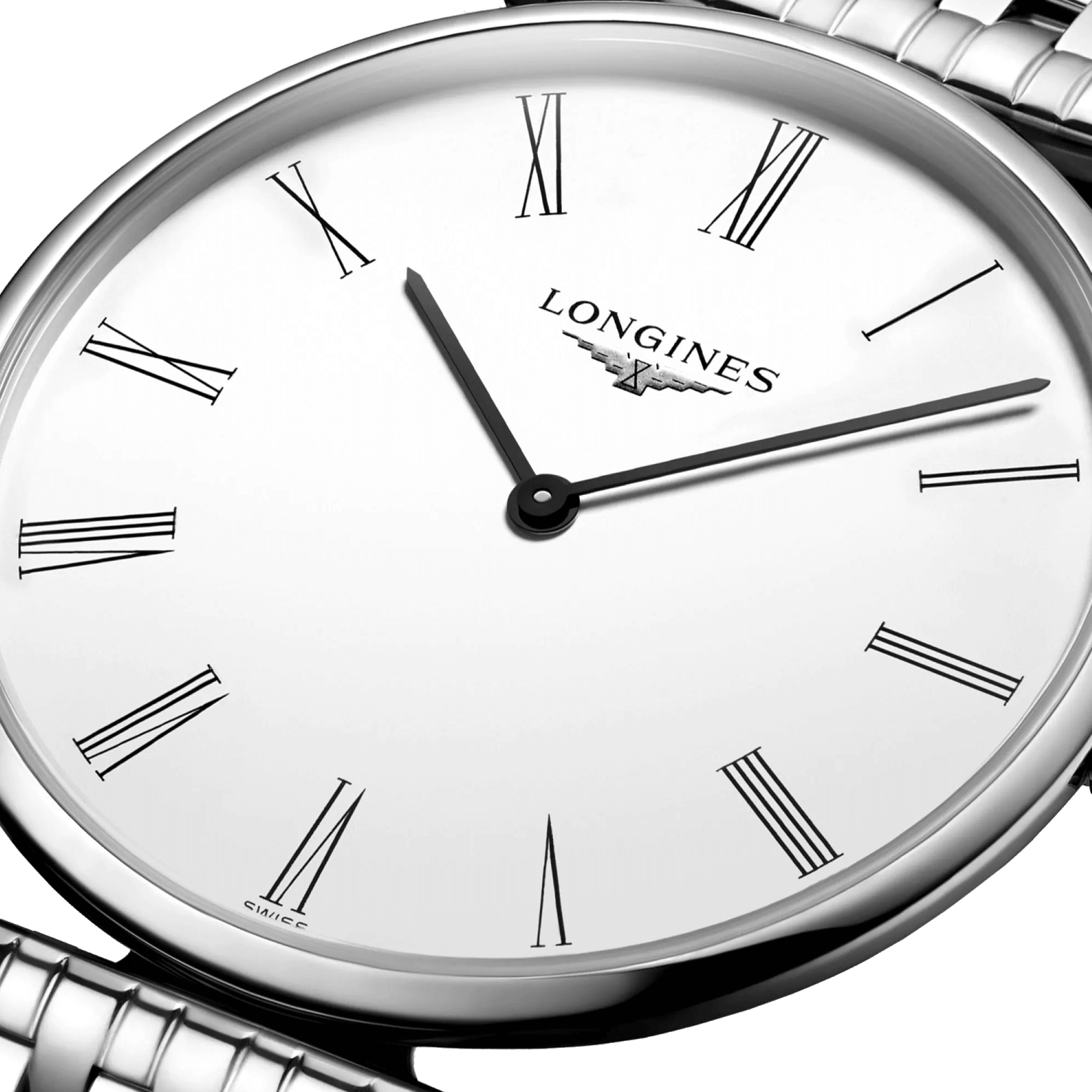 Montre Longines La Grande Classique quartz cadran blanc bracelet acier 36 mm L4.755.4.11.6