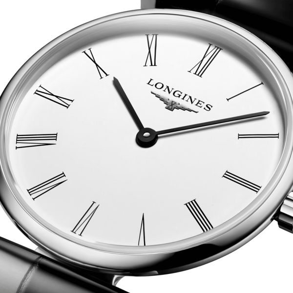 Montre Longines La Grande Classique quartz cadran blanc index chiffres romains 24 mm