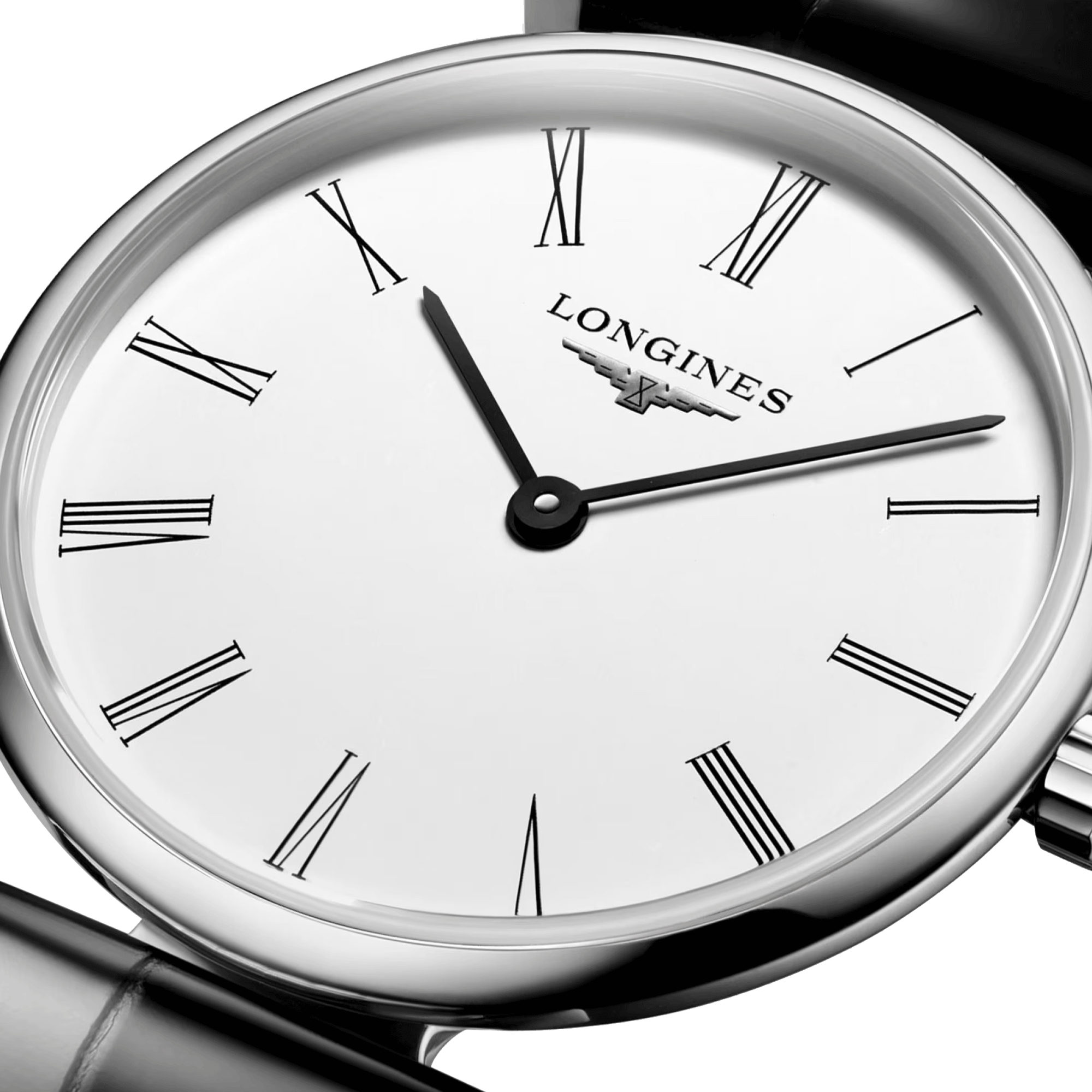 Montre Longines La Grande Classique quartz cadran blanc index chiffres romains 24 mm