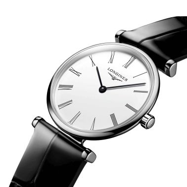 Montre Longines La Grande Classique quartz cadran blanc index chiffres romains 24 mm
