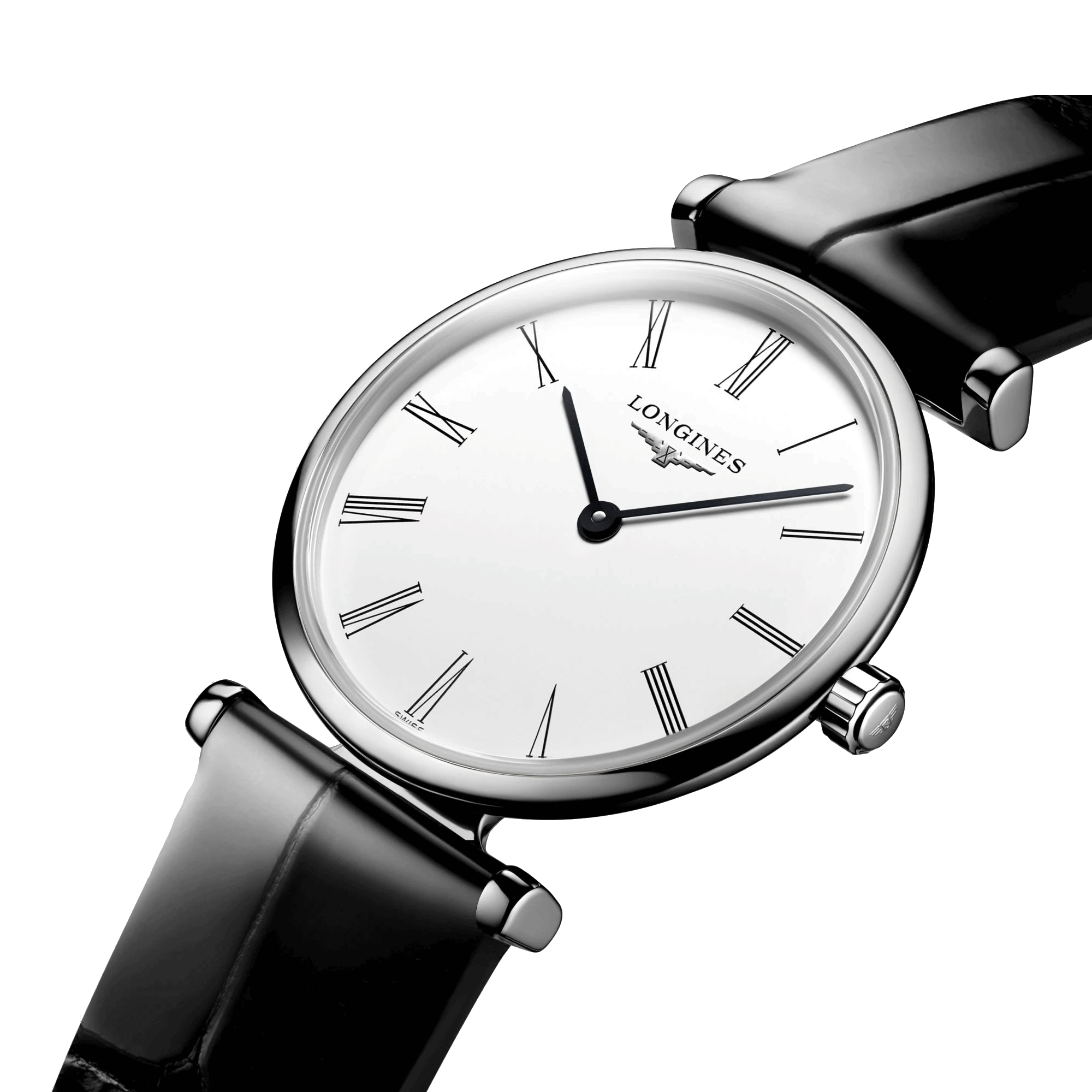 Montre Longines La Grande Classique quartz cadran blanc index chiffres romains 24 mm