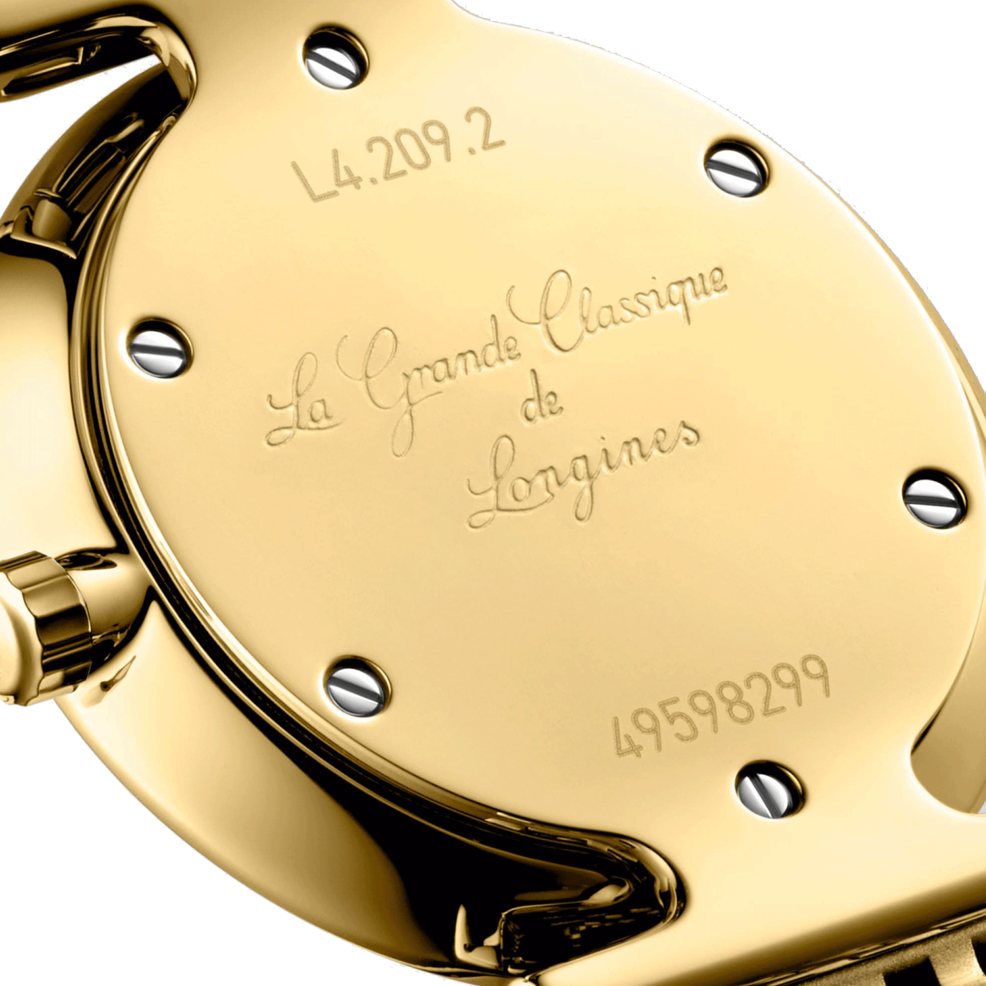 Montre Longines la Grande Classique quartz cadran nacre bracelet acier traité PVD doré 24 mm