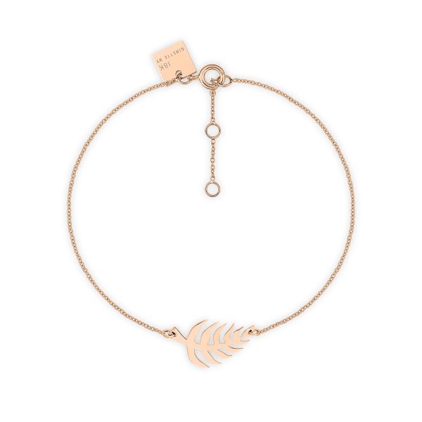 Bracelet Ginette NY Mini Palms en or rose 