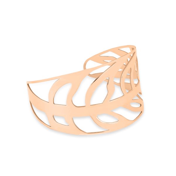 Ginette NY Palms open cuff in rose gold