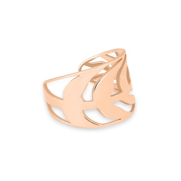 Bague ouverte Ginette NY Palms en or rose