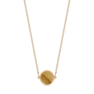 Ginette NY Mini Ever rose gold and jasper landscape necklace 