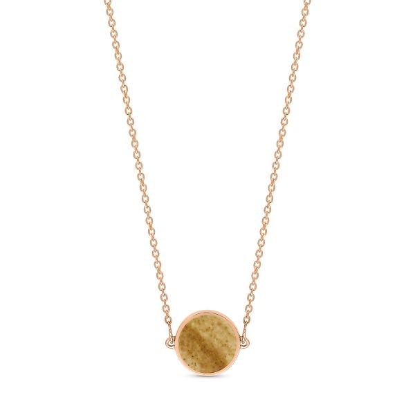 Ginette NY Mini Ever rose gold and jasper landscape necklace 