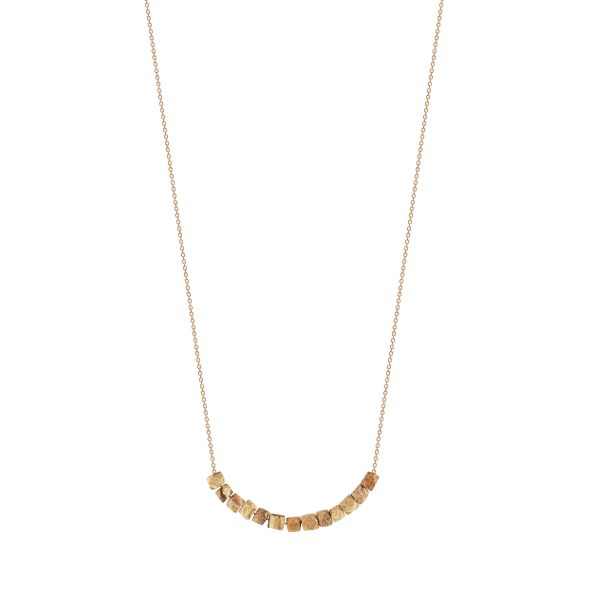 Ginette NY Picture necklace in rose gold and landscape jasper