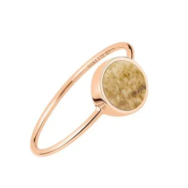 Ginette NY Mini Ever rose gold and landscape jasper ring