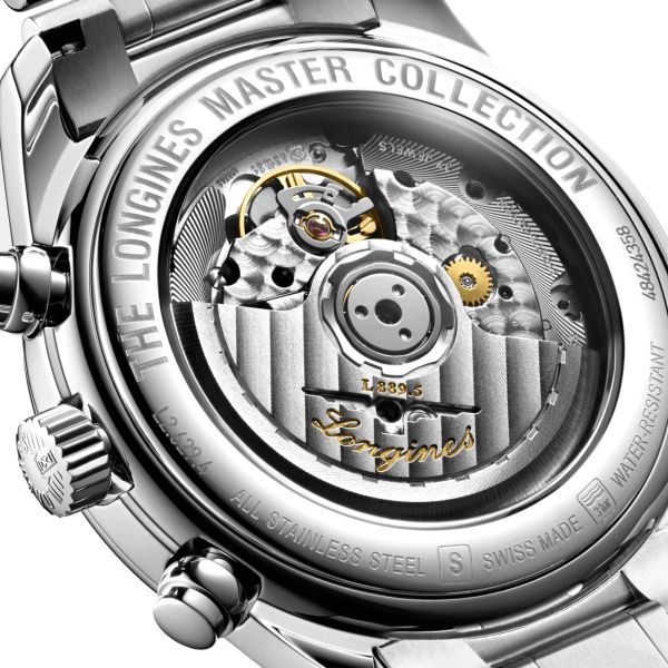 Montre Longines Master Collection chronographe automatique cadran bleu bracelet acier 40 mm L2.629.4.92.6