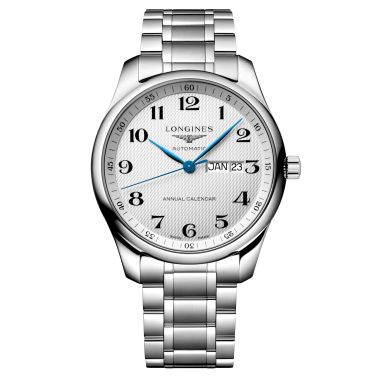 Montre Longines Master Collection Annual Calendar automatique cadran argenté bracelet acier 42 mm L2.920.4.78.6