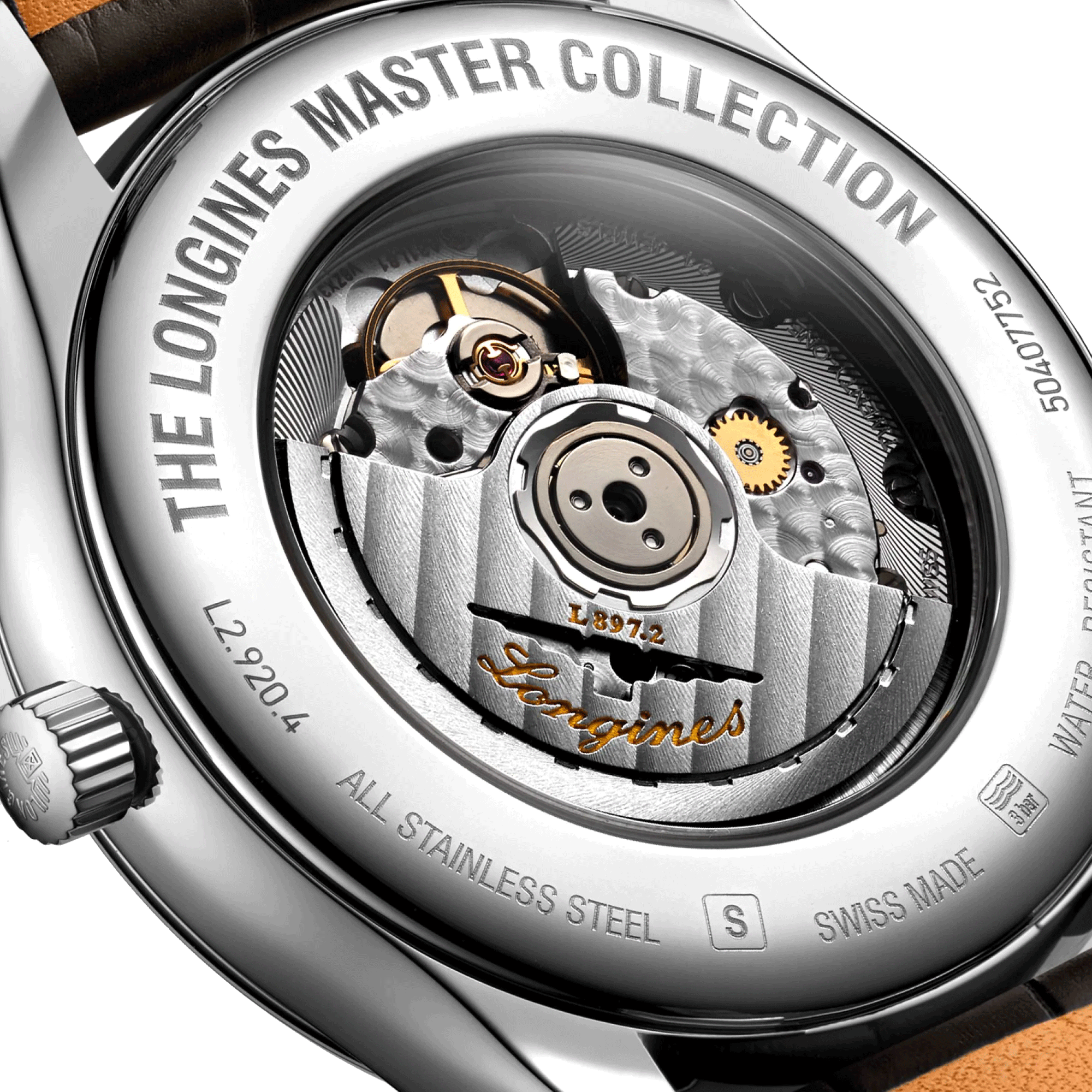 Montre Longines Master Collection Annual Calendar automatique cadran argenté bracelet cuir brun 42 mm L2.920.4.78.3