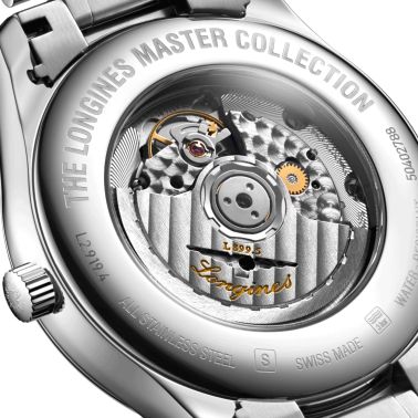 Montre Longines Master Collection automatique cadran bleu phases de lune bracelet acier 42 mm L2.919.4.92.6