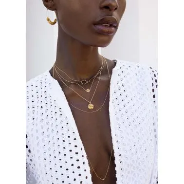 Ginette NY Ever rose gold and jasper landscape necklace 