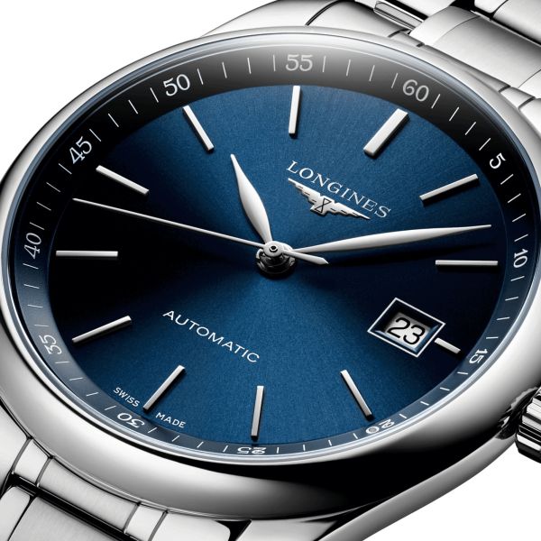 Watch Longines Master Collection automatic blue dial steel bracelet 40 mm