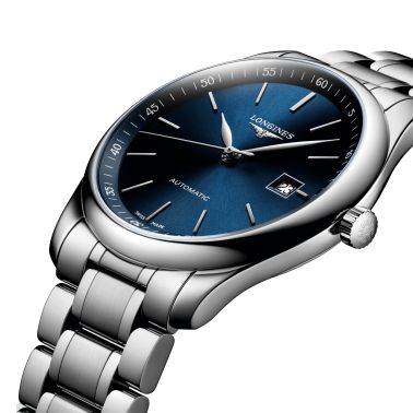 Watch Longines Master Collection automatic blue dial steel bracelet 40 mm