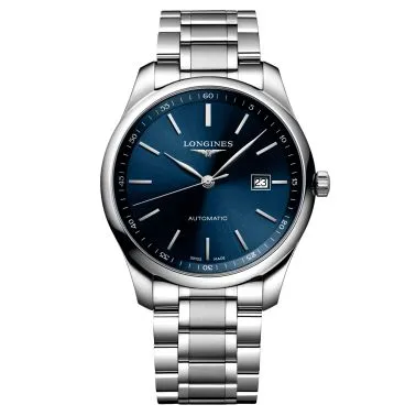 Montre Longines Master Collection automatique cadran bleu bracelet acier 42 mm L2.893.4.92.6