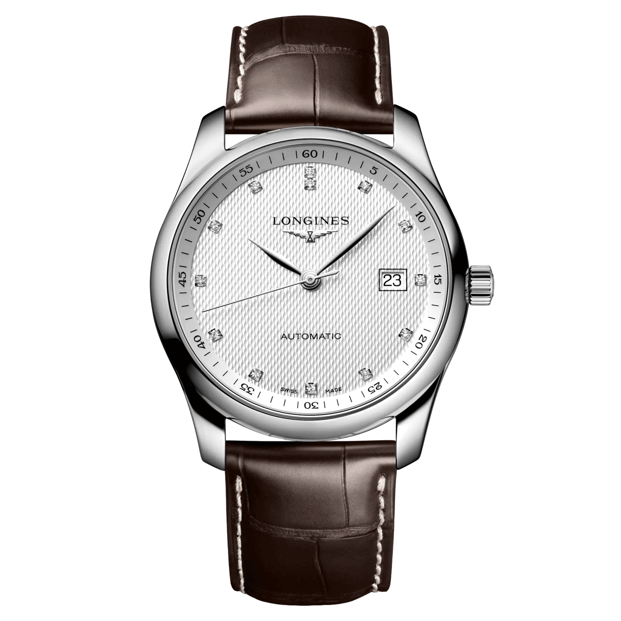 Montre Longines Master Collection automatique cadran beige bracelet cuir marron 40 mm L2.793.4.77.3