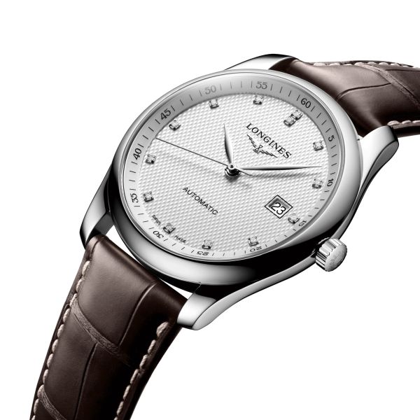 Montre Longines Master Collection automatique cadran beige bracelet cuir marron 40 mm L2.793.4.77.3