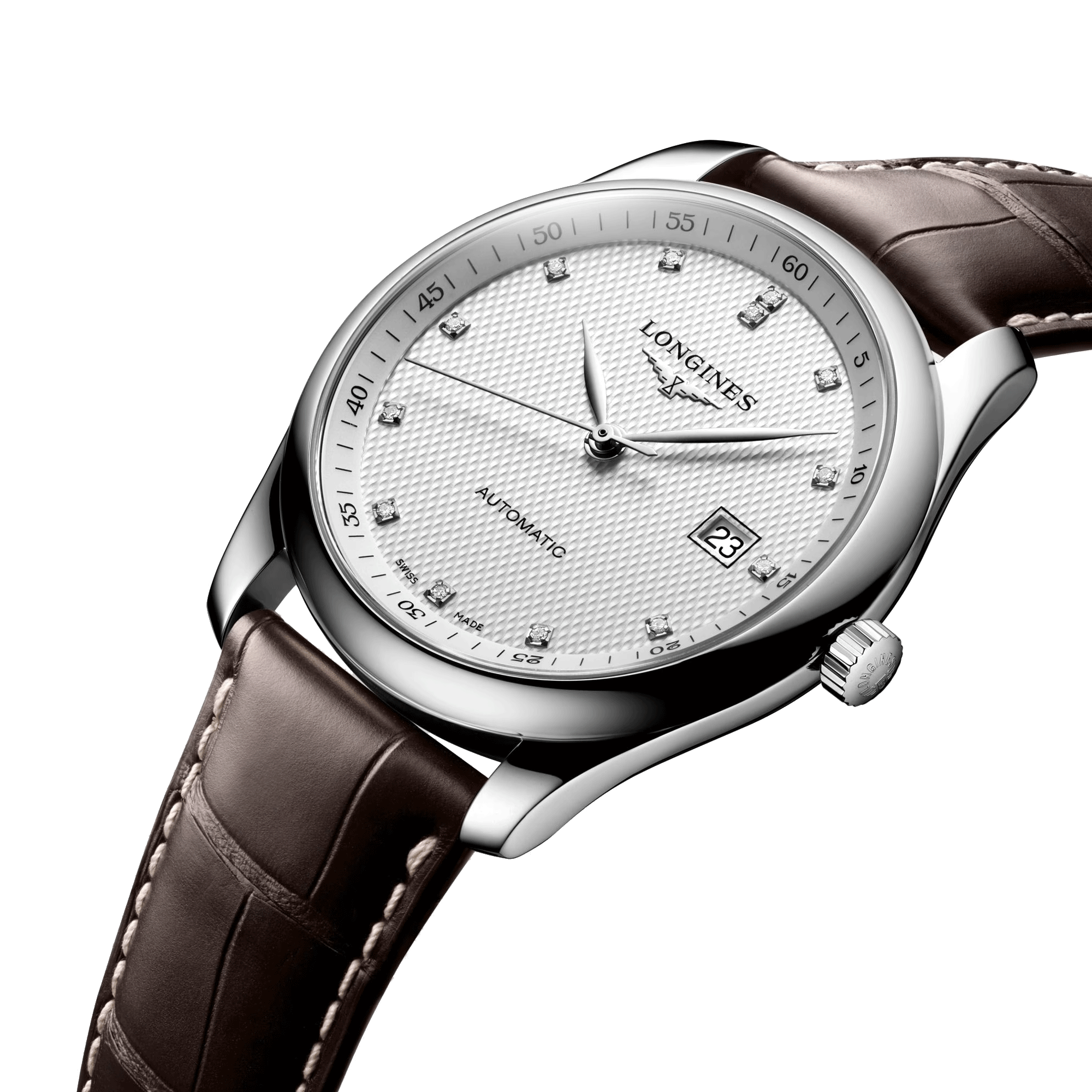 Montre Longines Master Collection automatique cadran beige bracelet cuir marron 40 mm L2.793.4.77.3