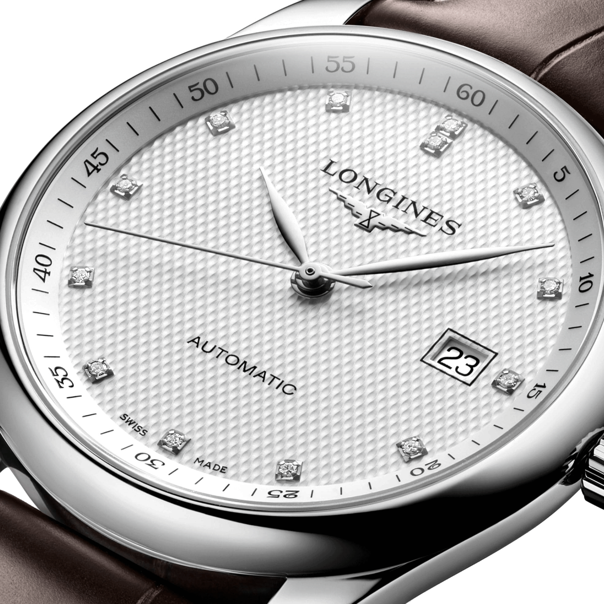 Montre Longines Master Collection automatique cadran beige bracelet cuir marron 40 mm L2.793.4.77.3