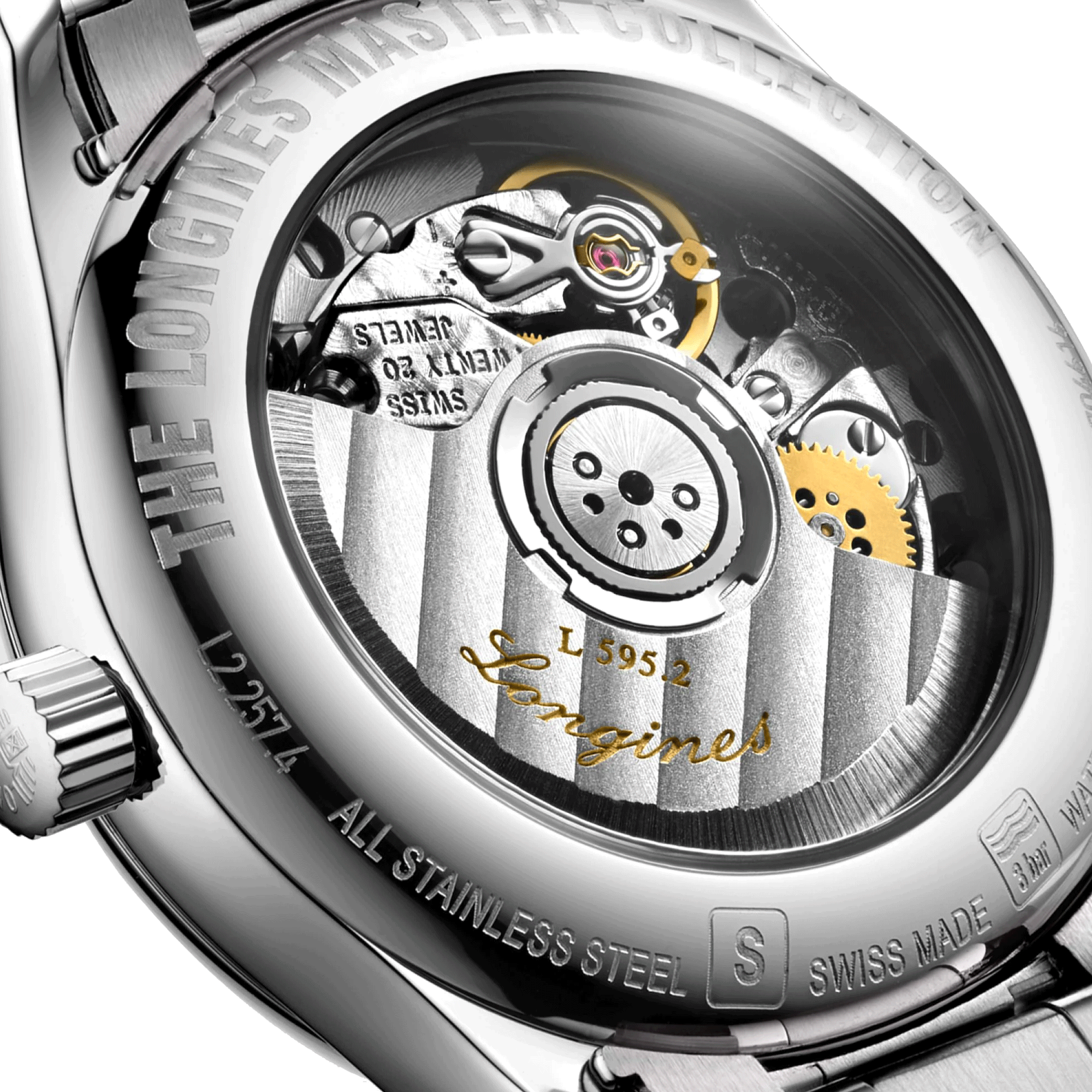 Montre Longines Master Collection automatique cadran nacre index diamants bracelet acier 29 mm L2.257.4.87.6