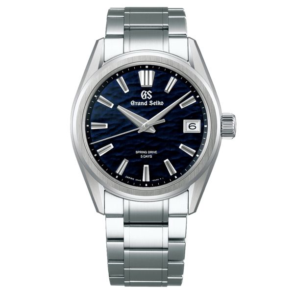 Grand Seiko Evolution 9 Spring Drive "Lake Suwa" blue dial steel bracelet 40 mm