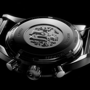 Montre Yema Rallygraf Meca-Quartz cadran crème bracelet cuir noir 39 mm YMHF1580-BA