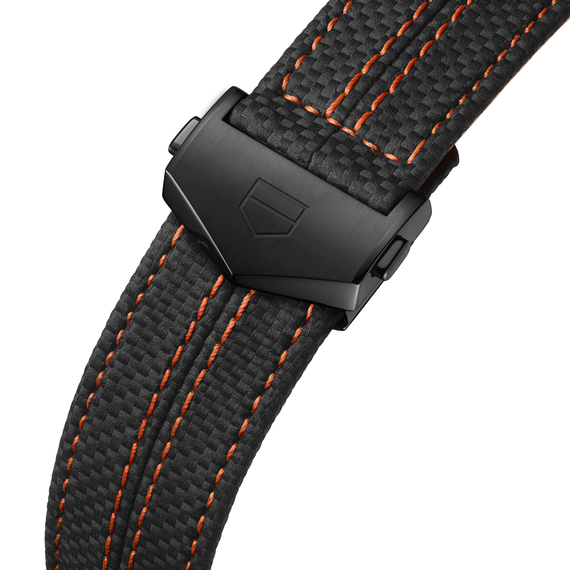 Montre TAG Heuer Carrera Chronographe x Porsche Orange Racing automatique cadran noir bracelet caoutchouc noir 44 mm CBN2A1M.FC6