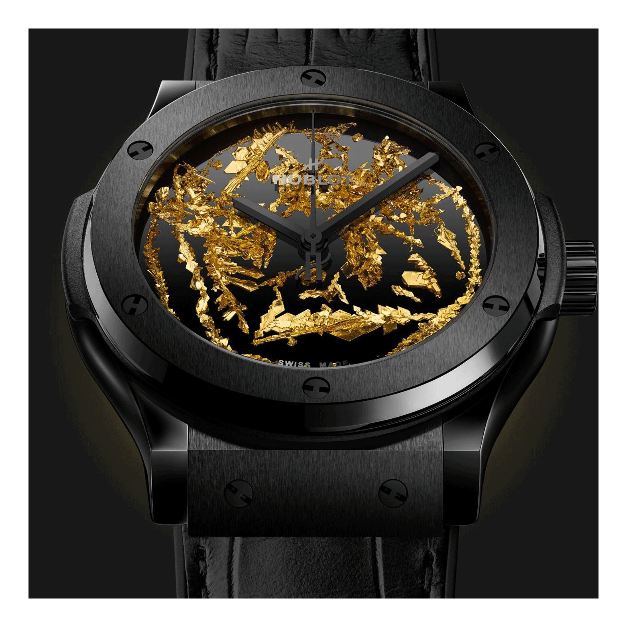 Hublot classic fusion ceramic gold crystal price shop