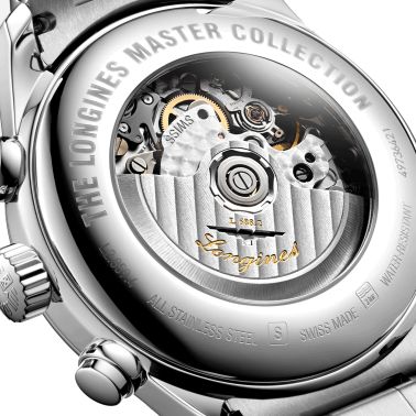 Montre Longines Master Collection chronographe automatique bracelet acier 44 mm L2.859.4.78.6