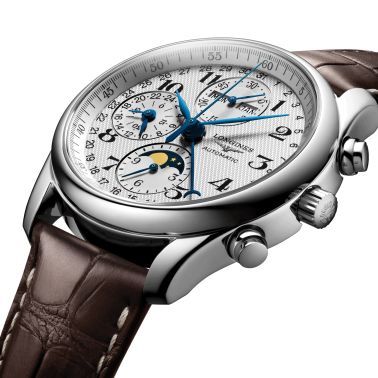 Montre Longines Master Collection Phases de Lune automatique cadran blanc 40 mm L2.673.4.78.3