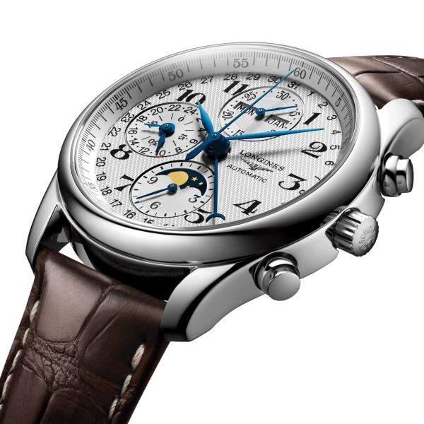 Montre Longines Master Collection Phases de Lune automatique cadran blanc 40 mm L2.673.4.78.3