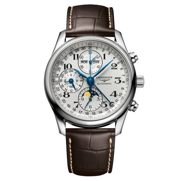 Montre Longines Master Collection Phases de Lune automatique cadran blanc 40 mm