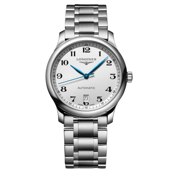 Montre Longines Master Collection automatique cadran blanc bracelet acier 38,5 mm