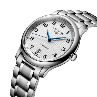 Montre Longines Master Collection automatique cadran blanc bracelet acier 38,5 mm