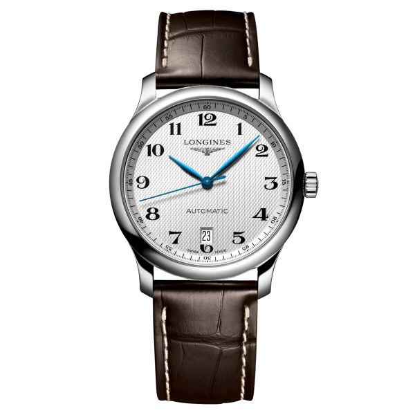 Montre Longines Master Collection automatique cadran blanc bracelet cuir 38,5 mm L2.628.4.78.3