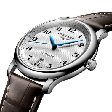 Montre Longines Master Collection automatique cadran blanc bracelet cuir 38,5 mm L2.628.4.78.3