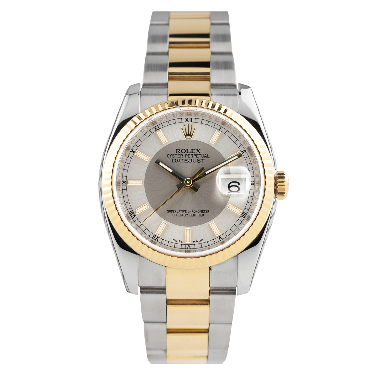 Pre Owned Rolex DateJust 36 116223 Full Set 2010 Lepage