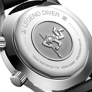 Montre Longines Heritage Diver automatique cadran noir bracelet caoutchouc 42 mm L3.774.4.50.9