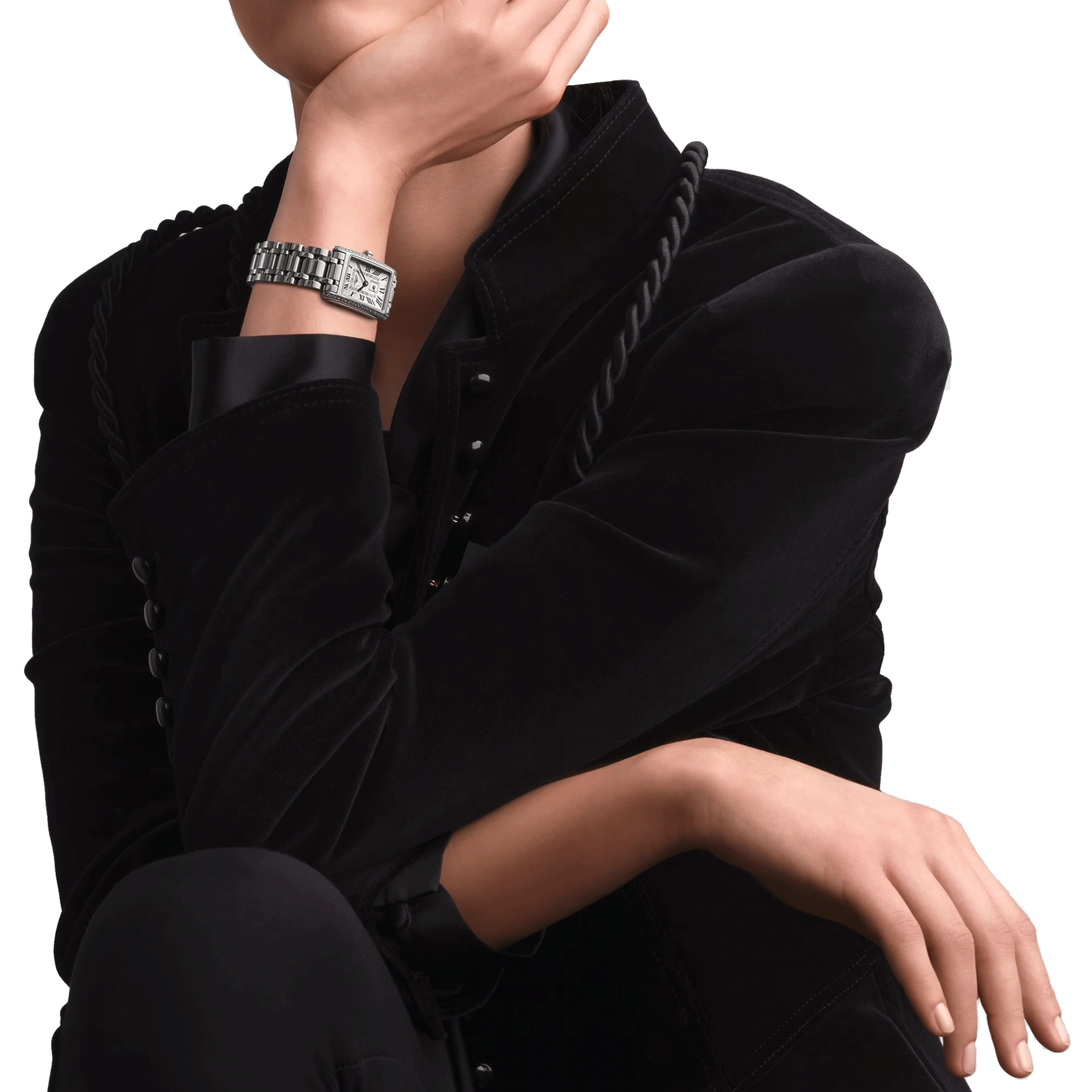 Montre Longines DolceVita quartz cadran argenté lunette sertie bracelet acier petit modèle L5.255.0.71.6