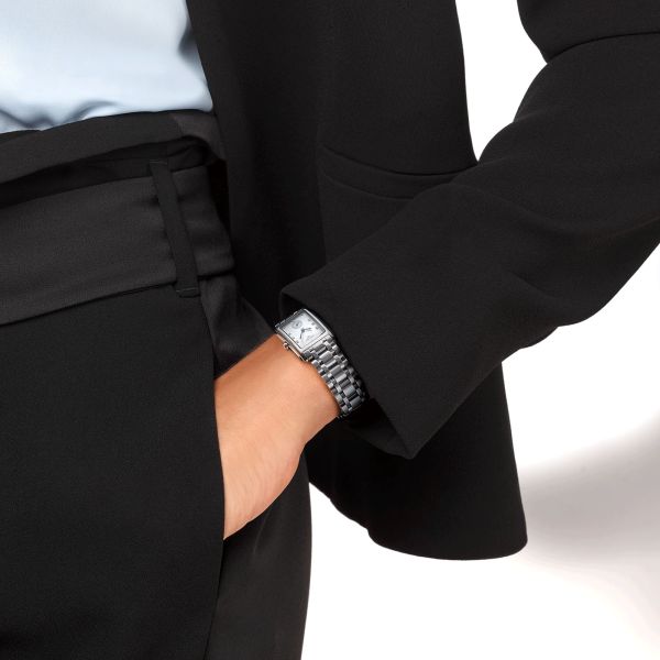 Montre Longines DolceVita quartz acier index diamants bracelet acier L5.512.4.87.6