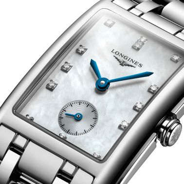 Montre Longines DolceVita quartz acier index diamants bracelet acier L5.512.4.87.6