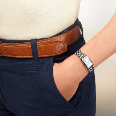 Montre Longines DolceVita quartz cadran blanc bracelet acier L5.255.4.11.6