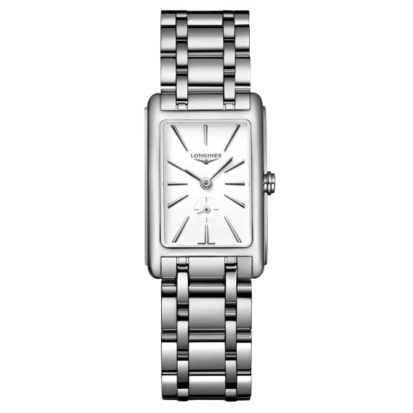 Montre Longines DolceVita quartz cadran blanc bracelet acier