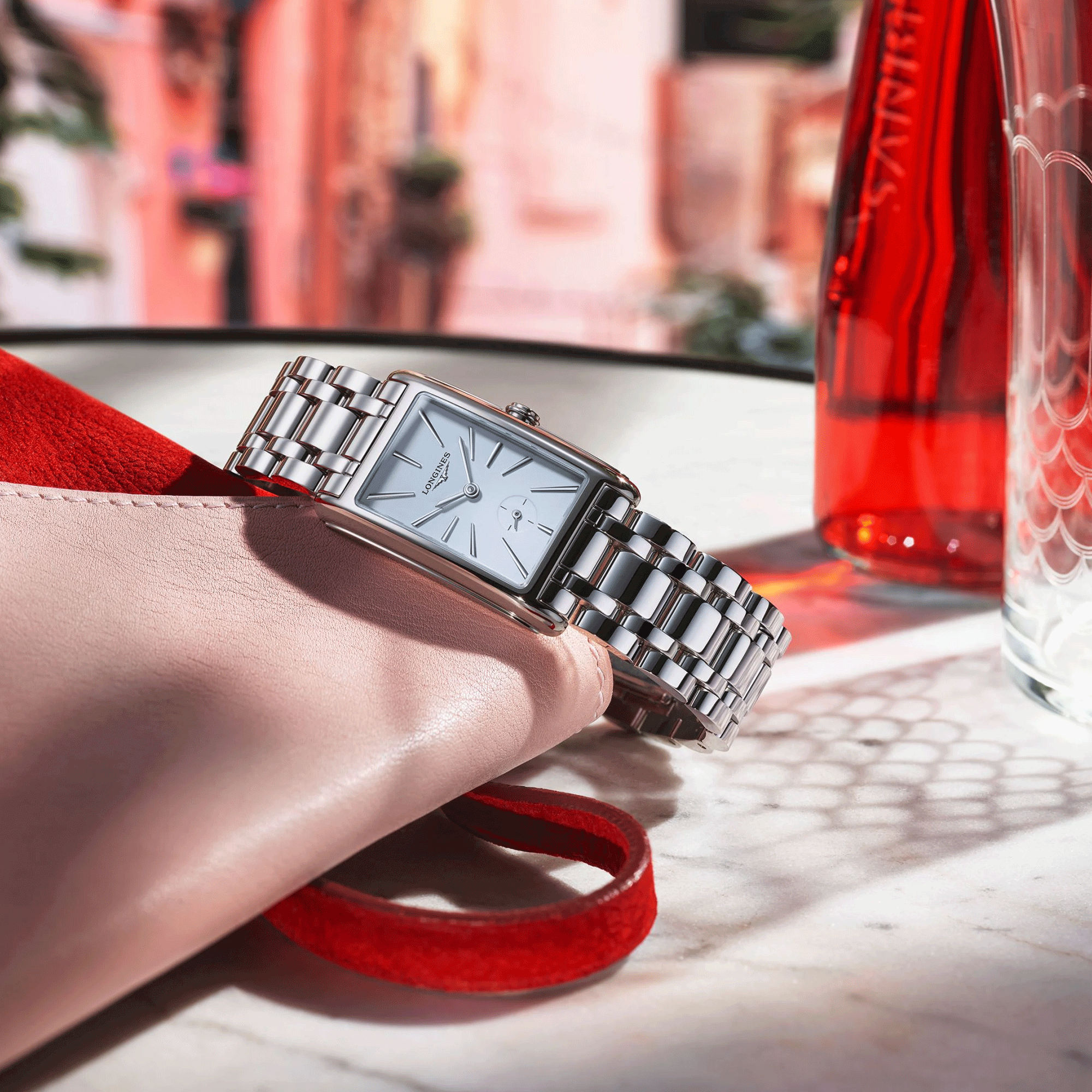 Montre Longines DolceVita quartz cadran blanc petite seconde décentrée bracelet acier L5.512.4.11.6