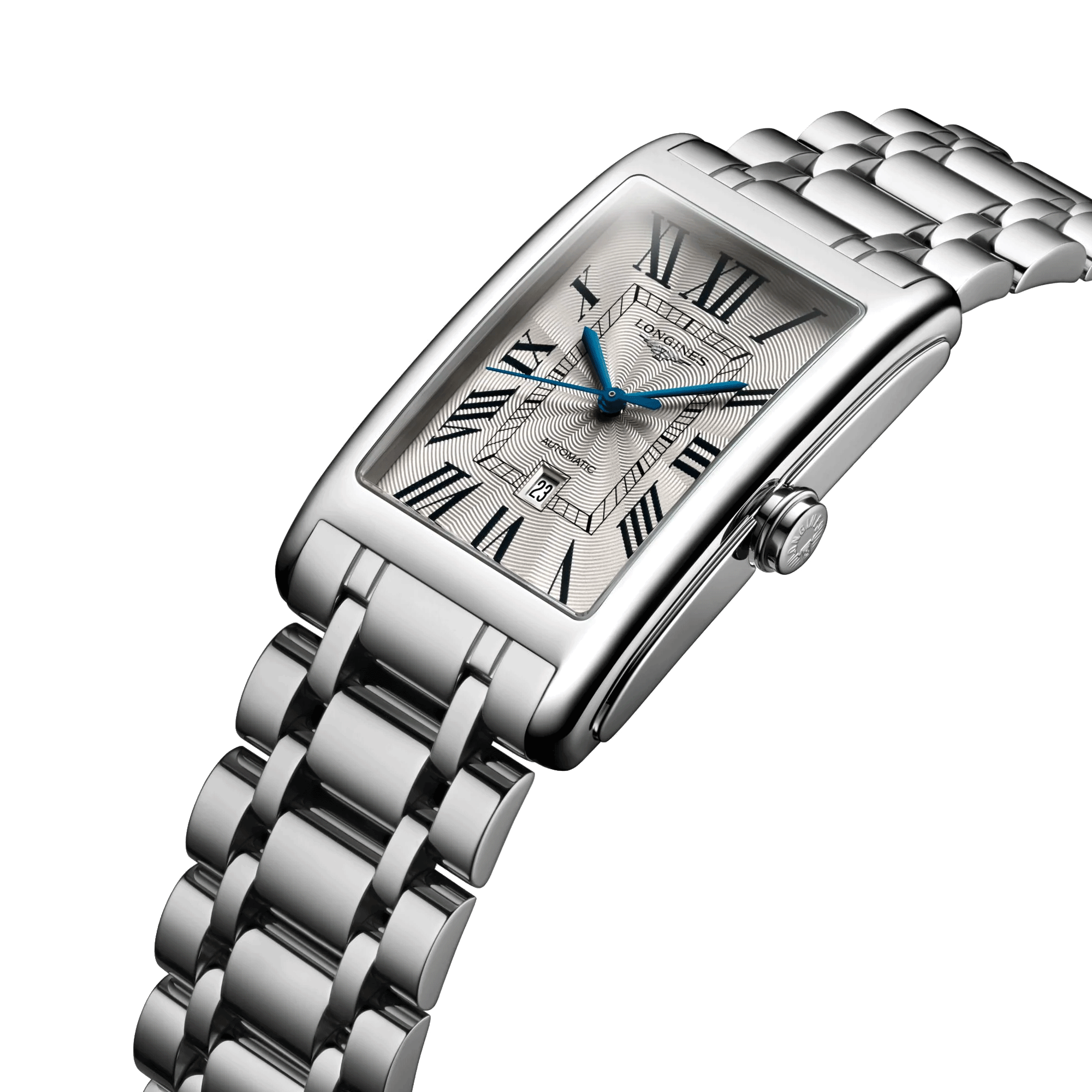Montre Longines DolceVita automatique cadran argenté bracelet acier L5.767.4.71.6
