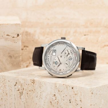 Montre A. Lange & Söhne Lange 1 Time Zone platine mécanique 42 mm Full Set 2006