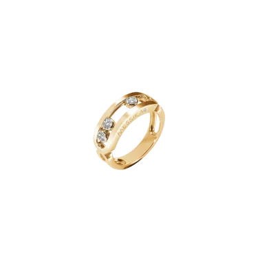 Bague Messika Move Classique en or jaune et diamants